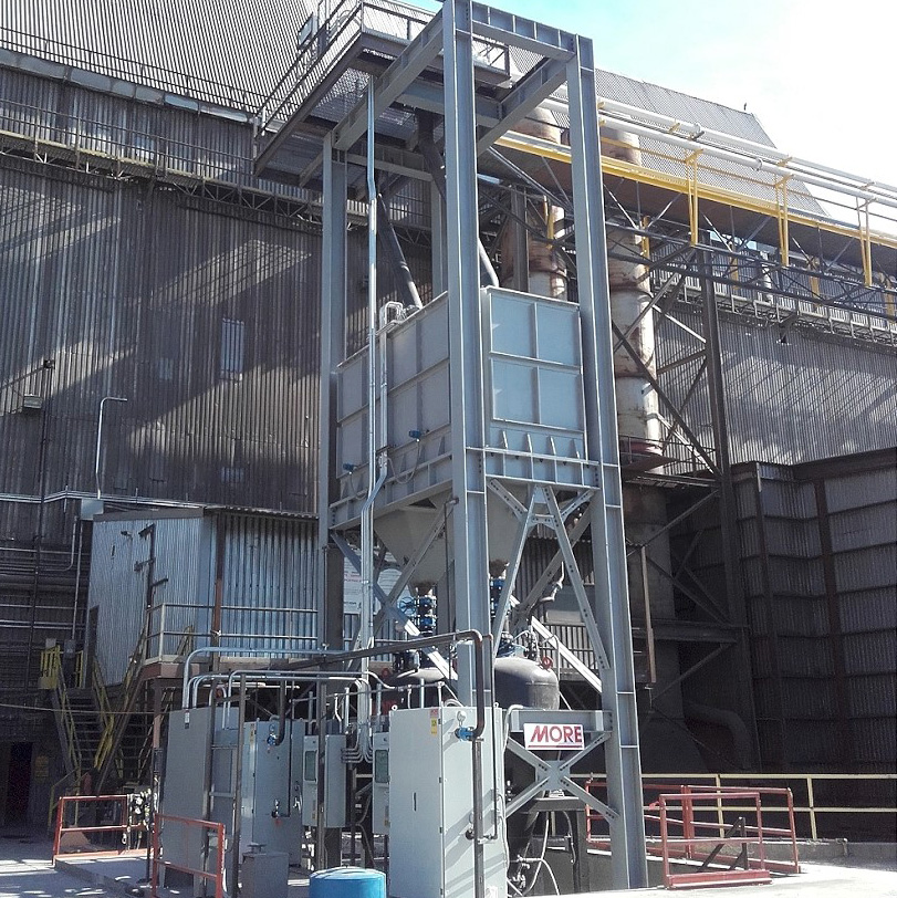 Pneumatic lime injection system commissioned at Nucor Utah, USA